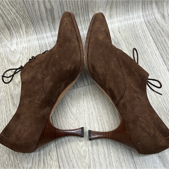 Saks Fifth Avenue Brown Suede Shoes - Picture 11 of 14
